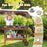 Outdoor Movable Mud Kitchen with 2 Rolling Wheels and 1 Push Handle-Natural