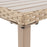 Outdoor Patio Bar Table Heavy Duty Rectangle Metal Frame-Brown
