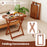 Outdoor Patio Solid Wood Tray Table with Removable Top No Assembly Required