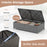 Outdoor Rattan Daybed Wicker Loveseat and 31 Gallon Storage Ottoman-Brown