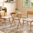 Outdoor Side Table with Slatted Tabletop and X-Shaped Structure