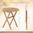 Outdoor Side Table with Slatted Tabletop and X-Shaped Structure