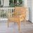 Outdoor Solid Fir Wood Chair with Inclined Backrest