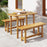 Outdoor Teak Wood Bench for Porch Backyard and Poolside