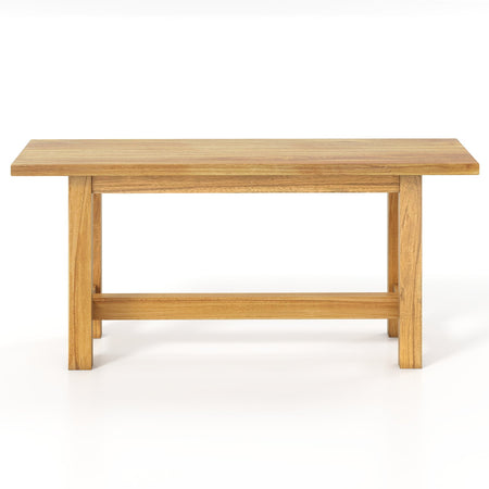 Outdoor Teak Wood Bench for Porch Backyard and Poolside