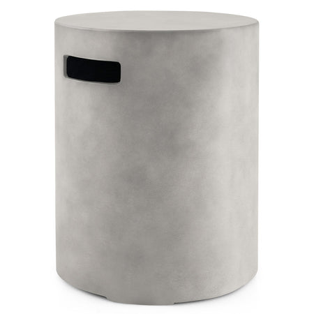 Outdoor Weather Resistant Tank Hideaway Table Fits Standard 20 LBS Propane Gas Tank for Fire Pits