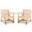 Outdoor Wood Rocking Chair with High Back and Widened Armrests