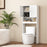 Over The Toilet Storage Cabinet with Double Doors and Adjustable Shelf