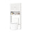 Over The Toilet Storage Cabinet with Double Doors and Adjustable Shelf