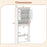 Over Toilet Space Saver Bathroom Organizer with Storage Cabinet