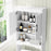 Over Toilet Space Saver Bathroom Organizer with Storage Cabinet