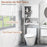 Over Toilet Space Saver Bathroom Organizer with Storage Cabinet