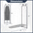 Over the Door Ironing Board Space-Saving Metal Hanging Ironing Board-Gray