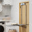 Over the Door Ironing Board Space-Saving Metal Hanging Ironing Board-Gray