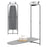 Over the Door Ironing Board Space-Saving Metal Hanging Ironing Board-Gray