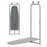 Over the Door Ironing Board Space-Saving Metal Hanging Ironing Board-Gray