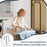 Over the Door Ironing Board Space-Saving Metal Hanging Ironing Board-Gray
