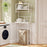 Over the Toilet Storage Rack 3-Tier Over Toilet Bathroom Organizer with Towel Holder-White