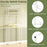 Over the Toilet Storage Rack 3-Tier Over Toilet Bathroom Organizer with Towel Holder-White