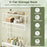 Over the Toilet Storage Rack 3-Tier Over Toilet Bathroom Organizer with Towel Holder-White