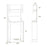 Over the Toilet Storage Rack 3-Tier Over Toilet Bathroom Organizer with Towel Holder-White