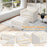 Oversized Accent Chair with Ottoman with Soft Corduroy Cushions-Beige