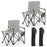 Oversized Camping Chair with Side Table and 2 Storage Pockets