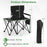 Oversized Camping Chair with Side Table and 2 Storage Pockets