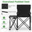 Oversized Camping Chair with Side Table and 2 Storage Pockets