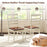PU Leather Upholstered Armless Wooden Dining Chair Set of 2-White