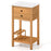Patio Acacia Wood Storage Cabinet Patio Buffet Cabinet Bar Table with Faux Marble Countertop