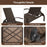 Patio Chaise Lounge Outdoor Rattan Lounge Chair with Retractable Ottoman