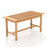 Patio Coffee Table 36 Inch Rectangular Outside Side Table with Slatted Tabletop