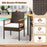 Patio Dining Chairs Set of 2 with Soft Cushions-White