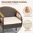 Patio Dining Chairs Set of 2 with Soft Cushions-White
