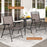 3 Pieces Outdoor Bistro Dining Furniture Set with 1.57 Inch Umbrella Hole