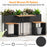 Patio Furniture Set with Raised Garden Bed for Porch and Yard