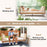Patio Wicker Daybed Outdoor Boho Rattan Loveseat Sofa with Seat and Back Cushions-White