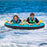 3-Person Inflatable Boat Tube Towable Platform with Double Valves