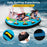 3-Person Inflatable Boat Tube Towable Platform with Double Valves