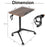 Pneumatic Standing Desk with Anti-fall Baffle and Cup Holder