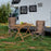 Portable Camping Chair with 400 LBS Metal Frame and Anti-Slip Feet