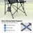 Portable Folding Oxford Cloth Camping Chair with Cup Holder and Side Pocket