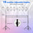 Portable Lighting Truss System Height Adjustable DJ Light Stand with 2 Folding Tripods