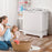 20 lbs Portable Washing Machine with Built-in Gravity Drain-Gray