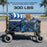 Beach Wagon Cart with Big Wheels – Foldable Utility Wagon Black