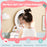 Kids 2-in-1 Princess Makeup Table and Chair Set with Removable Mirror-White