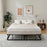 Queen Size Bed Frame with Metal Slat Support