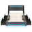 Queen Size Upholstered Platform Bed Frame with LED Lights and Charging Station-Grey