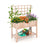 Raised Garden Bed Elevated Wooden Planter Box with Trellis